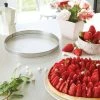 Cercle à Tarte Perforé En Inox Rond 24 Cm