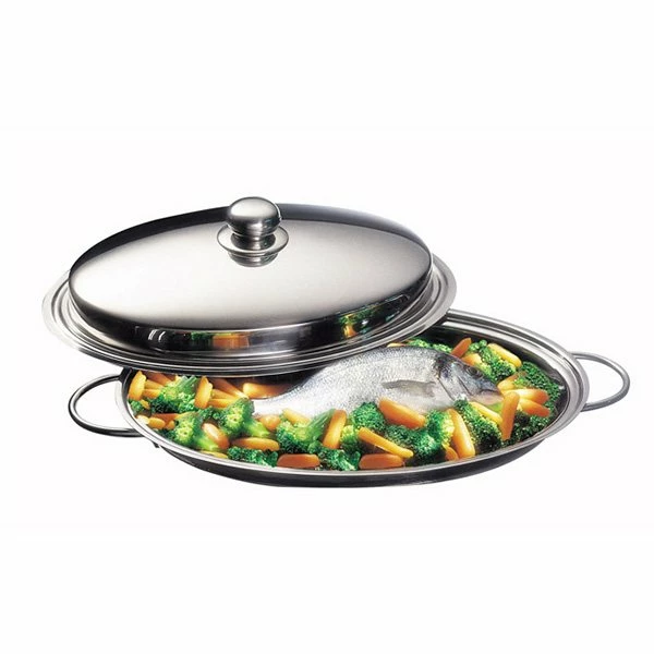 Poissonnière Ovale En Inox Et Couvercle 40 Cm 3 Poissonnière Ovale En Inox Et Couvercle 40 Cm