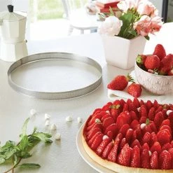 Lot 3 Cercles à Tarte Perforés En Inox Rond 20 - 24 - 28 Cm 8 Lot 3 Cercles à Tarte Perforés En Inox Rond 20 - 24 - 28 Cm -de Buyer Soldes Magasin 87947 2 2 Lot 3 cercles a tarte perfores en inox rond 20 24 28 cm Mathon