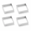 Lot 4 Cercles à Tarte Perforés En Inox Carré 8 Cm 2 Lot 4 Cercles à Tarte Perforés En Inox Carré 8 Cm -de Buyer Soldes Magasin 87950 0 4 Lot 4 cercles a tarte perfores en inox carre 8 cm Mathon
