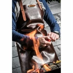 Tablier Kansas Cuir Noir Taille M 74 Cm -de Buyer Soldes Magasin 880024 2 2 Tablier Kansas cuir noir taille M 74 cm Xapron