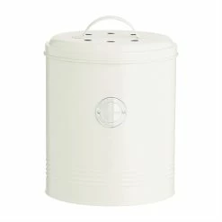 Typhoon Seau à Compost 2,5 L Blanc Cassé